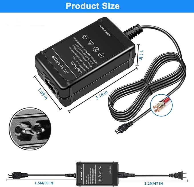 AC-L200 Charger for Sony Handycam Camcorder, Compatible - Image 8