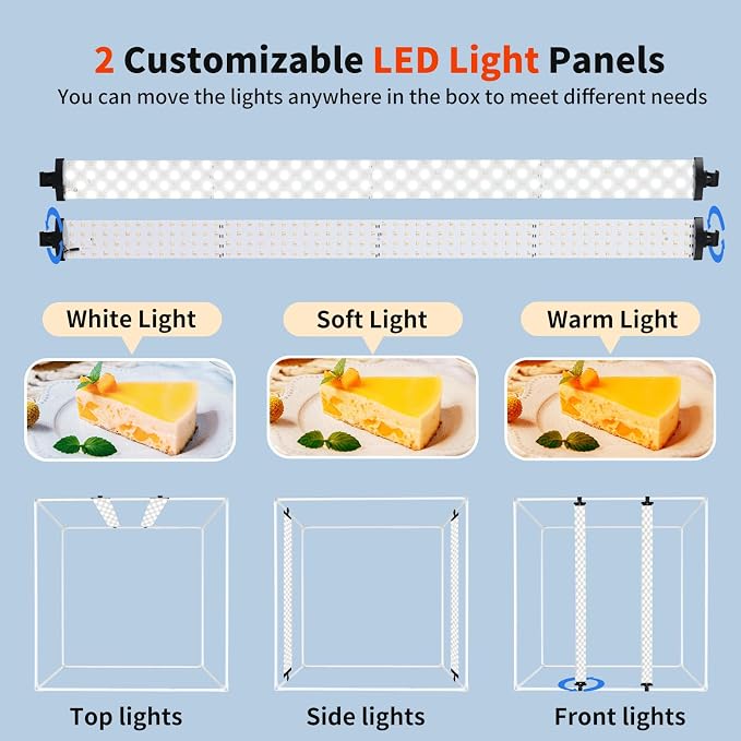 32"x32" Photo Studio Light Box for Photography, 3 Color 10-Level Adjustable - Image 5