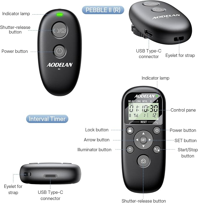 for Sony Camera Rechargeable Remote Shutter Release - Image 8