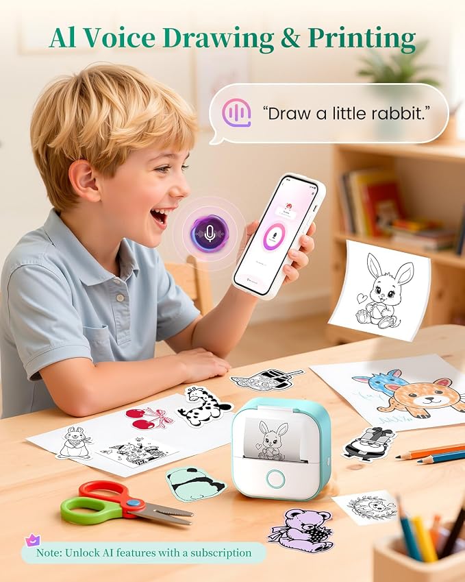 Memoking Mini Sticker Printer - Image 6