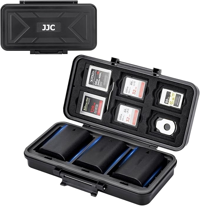 JJC Multi-Function Camera Battery Memory Card Storage Case by JJC