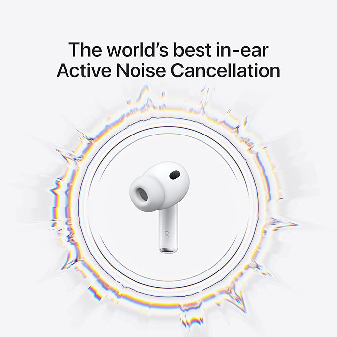 Apple AirPods Pro 3 Wireless Earbuds, Active Noise Cancellation, Live Translation, Heart Rate Sensing, Hearing Aid Feature, Bluetooth Headphones, Spatial Audio, High-Fidelity Sound, USB-C Charging - Image 2