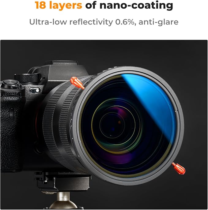 K&F CONCEPT 43mm Variable ND2-32 & Circular Polarizing Lens Filter in 1 - Image 6