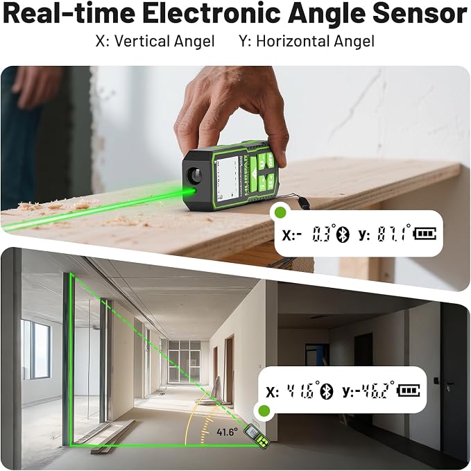 Huepar 395FT Bluetooth Green Laser Measuring Tool - Image 6