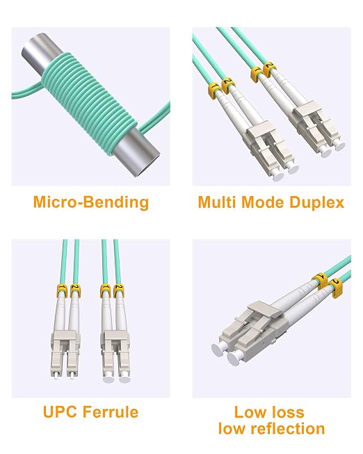 Fiber Optical Patch Cord OM3 LC-LC, 10G Multi-Mode Fiber Optic Patch Cables - Image 6