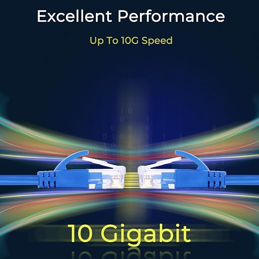 Rapink Patch Cables Cat6a 14ft Slim, Cat6a Ethernet Patch Cable 10G Support - Image 6