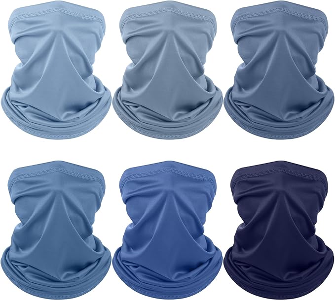Geyoga 6 Pieces Summer UV Protection Cooling Neck Gaiter Face Clothing Neck by Geyoga