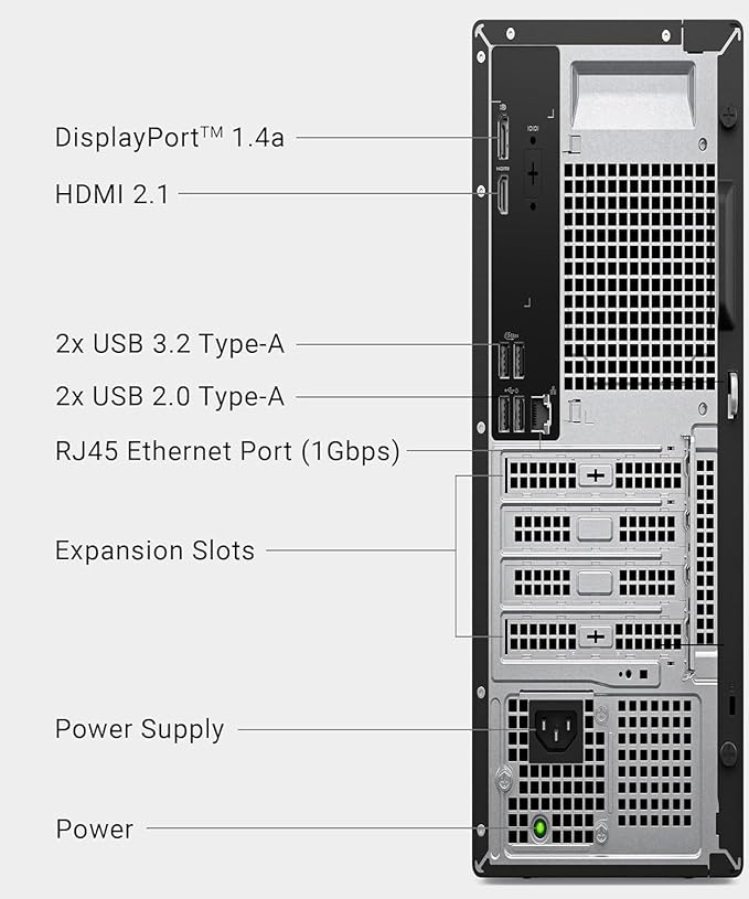 Dell 2025 Slim Business Desktop - Intel Core i9-12900K, (16Core, 24Threads), 64GB DDR5 Memory, 1TB PCIe SSD, Ultra-Quiet Design, Dual 4K Monitor Support, USB-C, Keyboard and Mouse, Windows 11 - Image 4