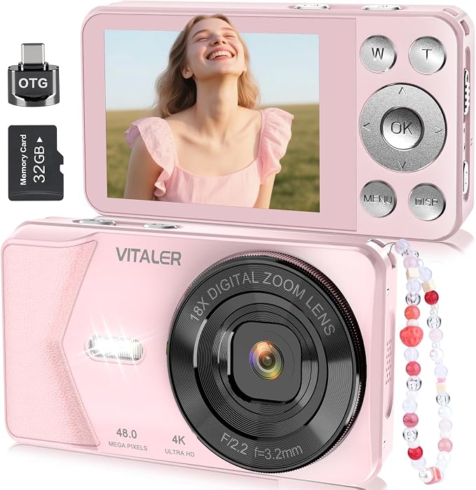 Digital Camera, Autofocus 48MP 4K Camera by Unknown