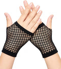 Seeksmile Women's Girls 80's Theme Party Emo Fingerless Arm Fishnet Gloves by Seeksmile
