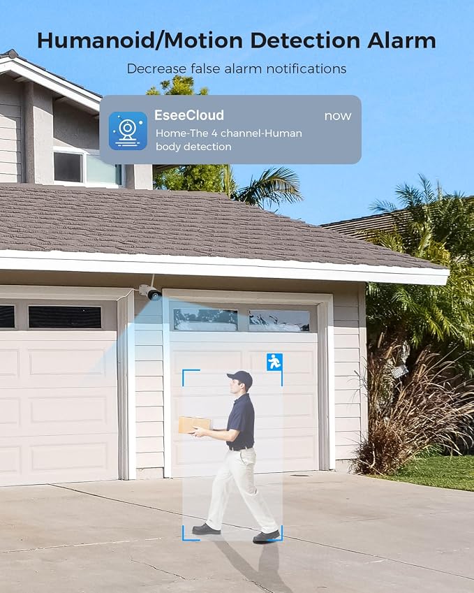 Hiseeu 5MP Outdoor WiFi Security Camera System, 16CH 8 Cam Kit, 2-Way Audio - Image 9