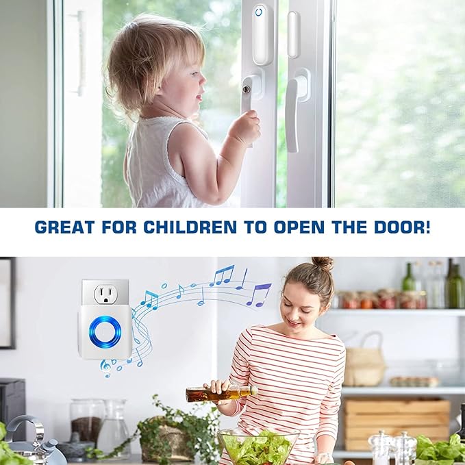 Caregiver Pager Door Alarms for Dementia Patients/Kids Safety/Home Security - Image 5