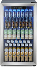 Electactic Mini Fridge 130 Can Beverage Refrigerator Cooler, 3.2 Cu.Ft Drink Fridge forSoda Wine Beer, Digital Temperature Control Cooler for Home, Dorm, Bar by Electactic