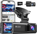 REDTIGER 4K Dash Cam Front Rear, STARVIS 2 Sensor, Free Card Included, 5.8GHz by REDTIGER