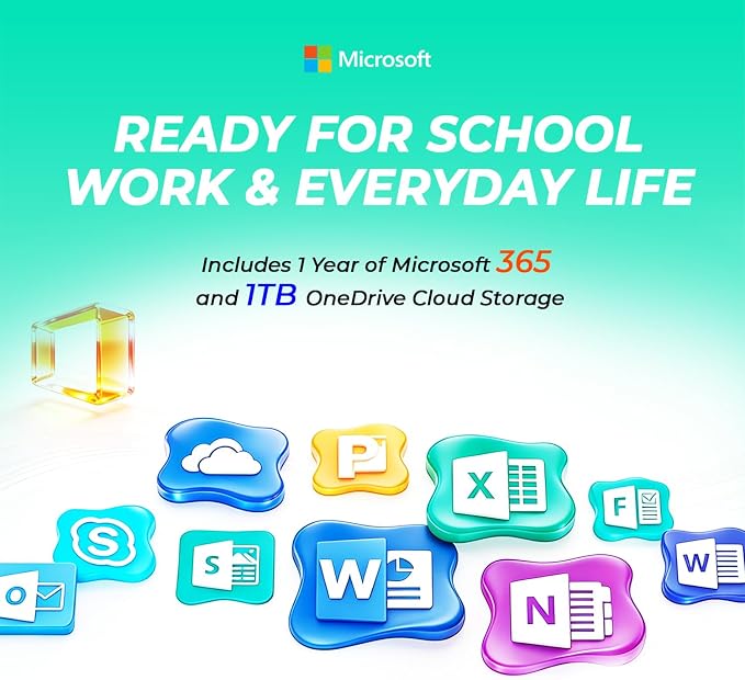 HP 14" Everyday Laptop • Copilot AI • Intel Processor • 4GB RAM • 64GB SSD + 1TB Cloud Storage • Microsoft 365 • Windows 11 • 2026 Edition • Fast Charge and Long Battery Life • Thin & Portable - Image 2