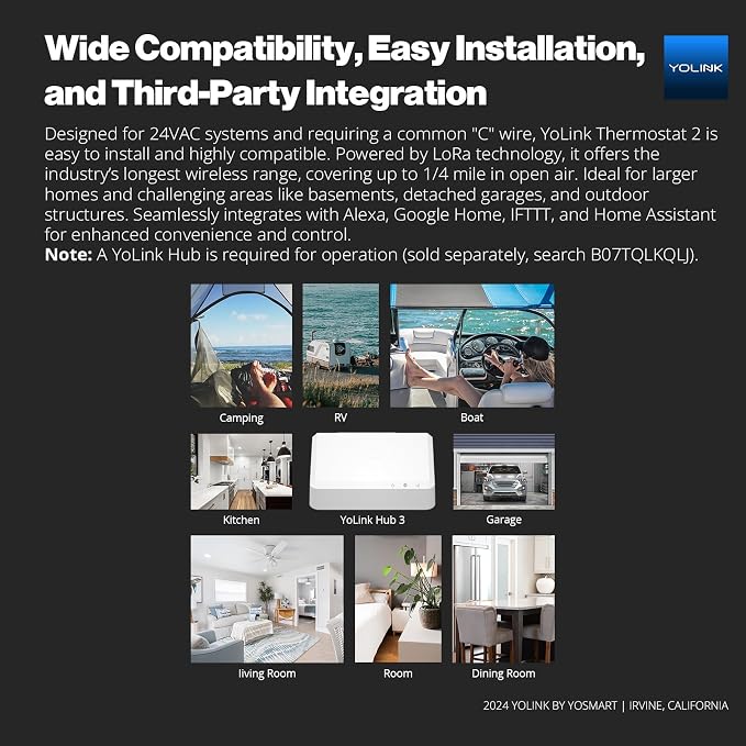YoLink Thermostat 2, Smart Home & Commercial Thermostat - Image 9