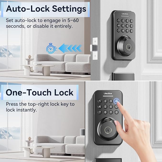 Ulecoce Fingerprint Keypad Deadbolt - Image 5