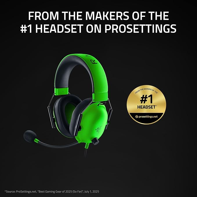 Razer BlackShark V2 X Gaming Headset, 3.5mm Audio Jack, Green - Image 2