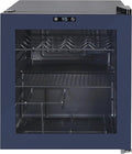 West Bend Beverage Cooler Refrigerator 15 Wine Bottle/60 Can Capacity, Glass Door, 17-Inch Wide Freestanding, Adjustable Thermostat Control, 1.6-Cu.Ft, Slate Blue by WestBend