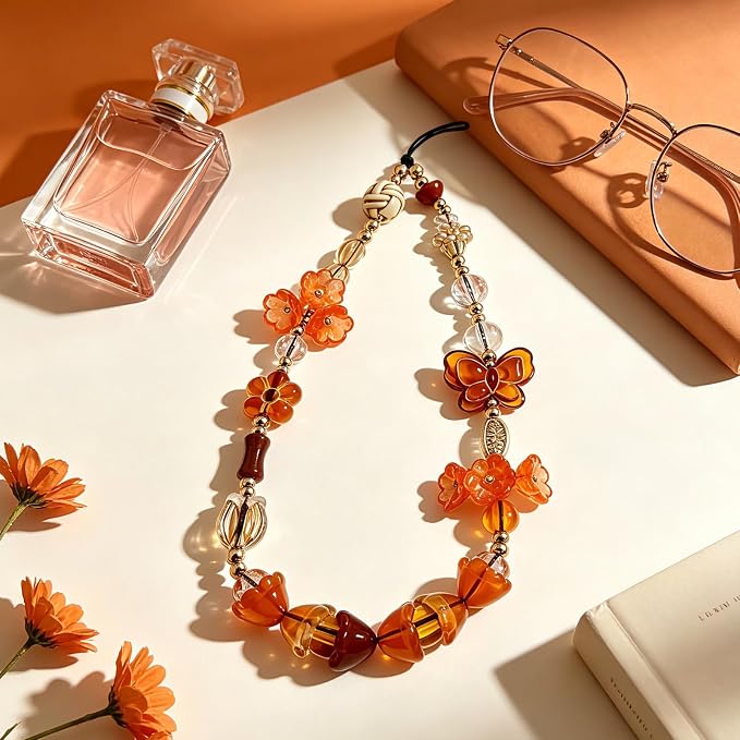 Cute Beaded Camera Wrist Strap for Phone, Digital Camera Charm Lanyard - Image 8
