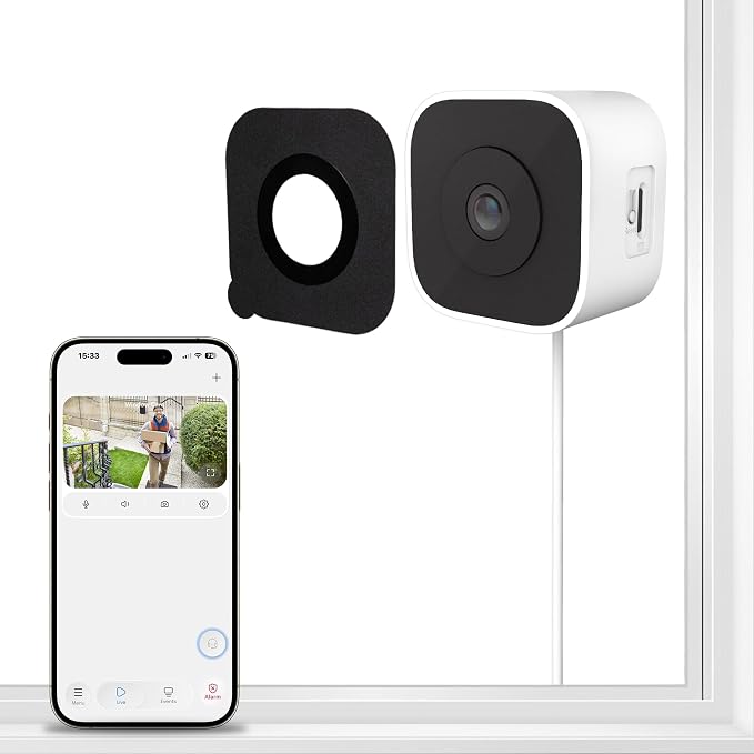 3MP 2K Window Camera, Indoor Camera by SnapBud