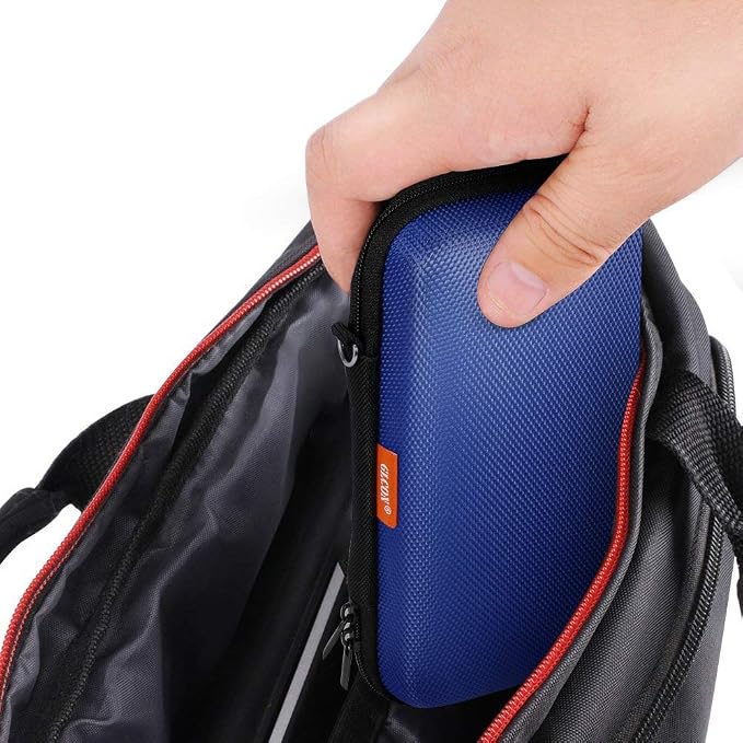 GLCON Portable Protection Hard EVA Case for External Battery, Cell Phone, GPS, Hard Drive, USB/Charging Cable, Small Carrying Bag Mesh Inner Pocket, Zipper Enclosure, Universal Travel Pouch Bag - Image 7