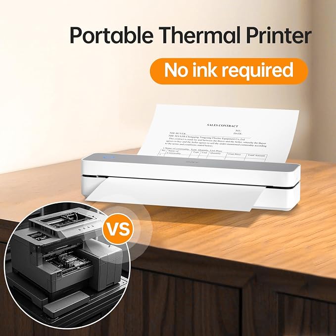 PRT Inkless Portable Printer for Travel, Wireless Thermal Printer for - Image 4
