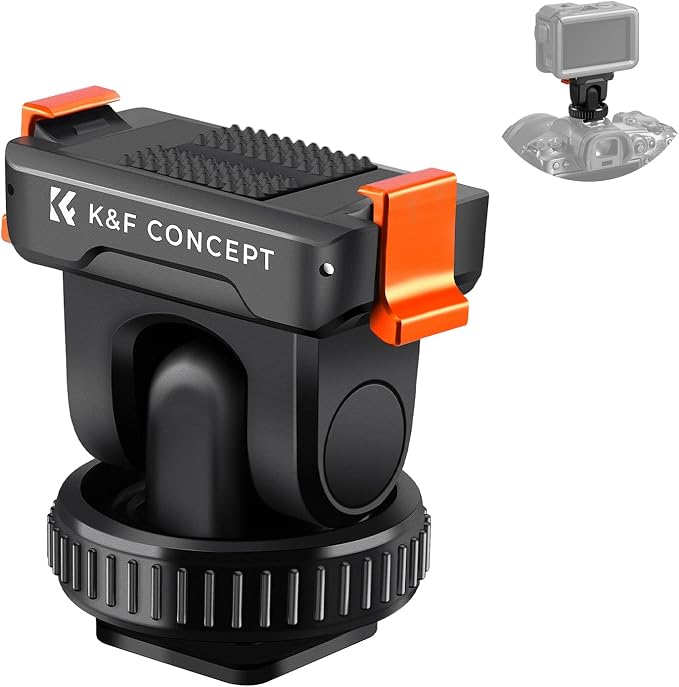 K&F CONCEPT Plastic Cold Shoe Mount Compatible by KFCONCEPT