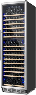 200 Bottle Dual Zone Wine Fridge - 24 Inch Large Wine Cooler Refrigerator, Freestanding and Built-in Design, Upgraded Compressor Cooling, Intelligent Temperature Memory by ORYMUSE