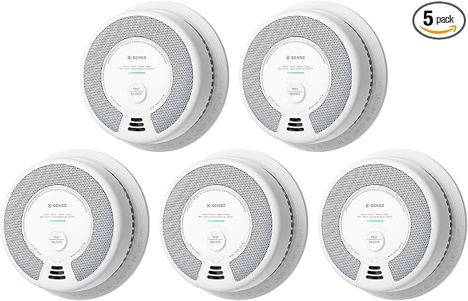X-Sense 2-in-1 Smoke and Carbon Monoxide Detector Alarm, 10-Year by X-Sense