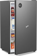 Upstreman 3.2 Cu.Ft All-Refrigerator Mini Fridge, Gray-CR32 | Sleek Gray Finish, 7-Level Thermostat, ENERGY STAR Certified, Reversible Door, Small Fridge for Office, Bedroom or Dorm by StartUpLiveBetter