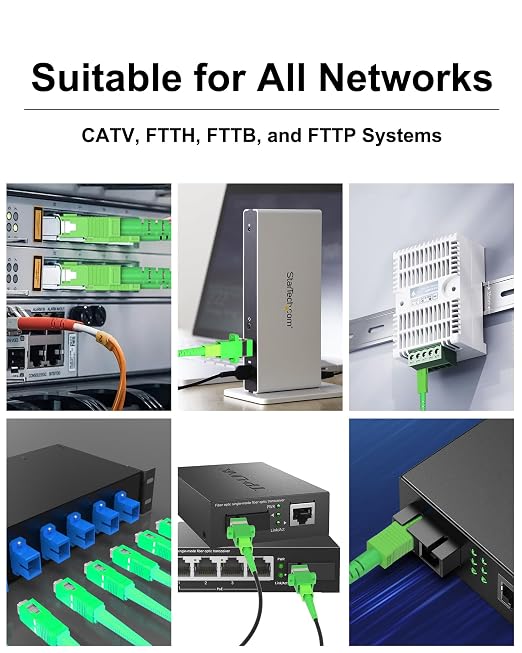 15 Meters SC/APC to SC/APC Fiber Optic Internet Cable, Single Mode Fiber Patch - Image 5