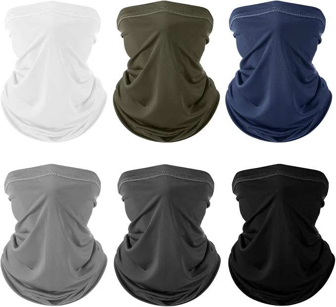 Geyoga 6 Pieces Summer UV Protection Cooling Neck Gaiter Face Clothing Neck by Geyoga