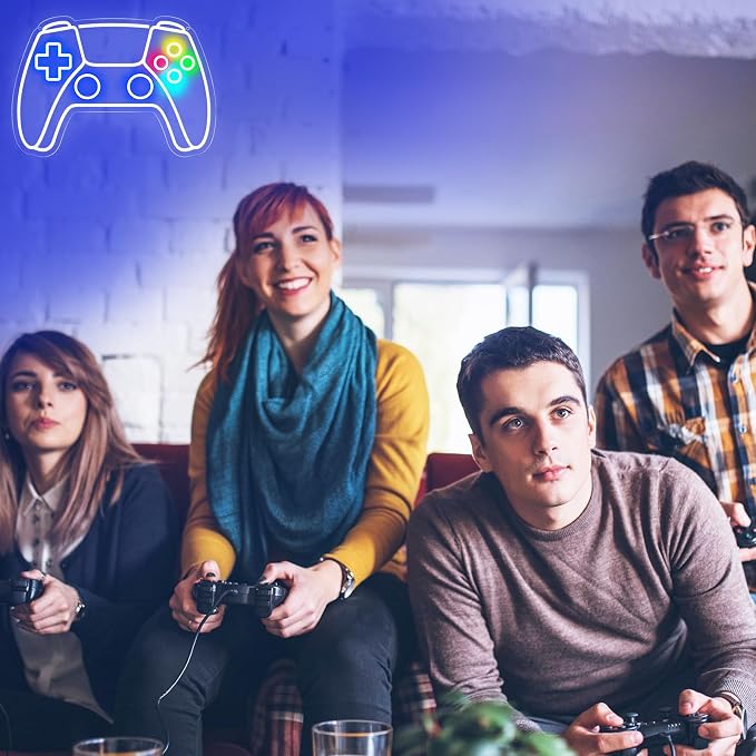 Gamer Neon Sign, Gamepad Shaped LED Neon Sign - Image 4