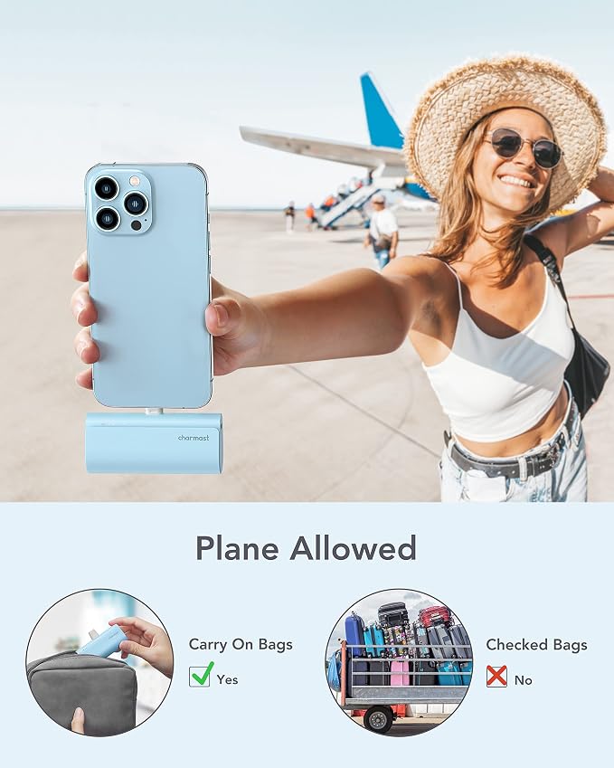 charmast Small Portable Charger 5000mAh, Ultra-Compact 20W PD Fast Charging Power Bank Mini Battery Pack Compatible with iPhone 14/14 Pro Max/13/13 Pro Max/12/12 Pro Max/11/XR/X/8/7/6, and More - Image 7