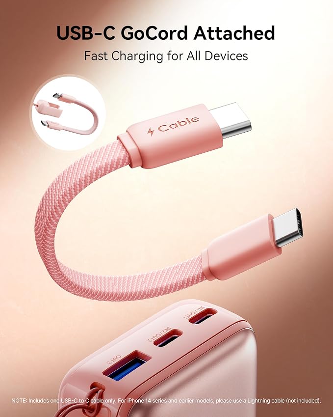 INIU Pocket Size Portable Charger, Ultra Small 10000mAh 45W PD Power Bank, Fast Charging Battery Pack, Travel Essentials Powerbank for iPhone 17 16 Pro Air, Xiaomi 17 Pro Max 16 15 14, Samsung S24 etc - Image 6
