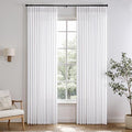 Memory Trained Pinch Pleated Curtains 86 Inches Long, Viral Linen Pinch Pleat by ANRODUO