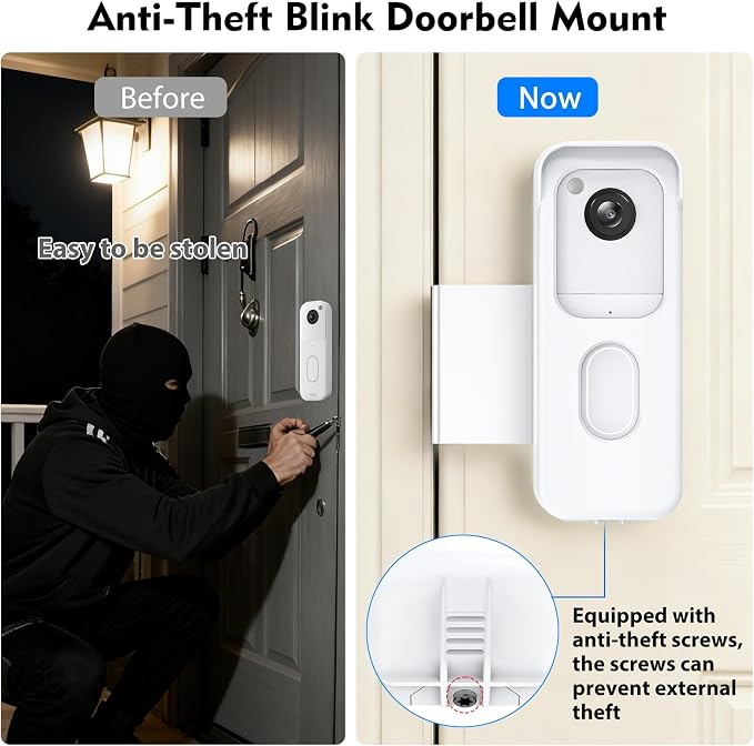 Blink Doorbell Mount, No-Drilling Anti-Theft Doorbell Mount - Image 3