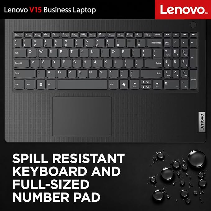 Lenovo V15 Business Laptop, Intel N150 Quad-Core Processor, 15.6" FHD Display, 16GB DDR5 RAM, 512GB NVMe SSD, Wi-Fi 6, Ethernet RJ-45, Dolby Audio, Windows 11 Pro, Business Black - Image 5