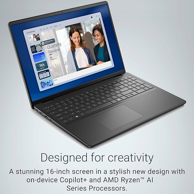 Dell 16" Touchscreen Laptop 2026, AMD Ryzen 7 170, 32GB DDR5, 1TB SSD | FHD+ Display, Portable Office Professionals, Fast Charge, Backlit KB, Windows 11 Home for Business, Black - Image 4