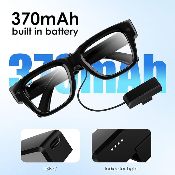 Battery Pack Charger for RayBan Meta Display, Portable Charger for Meta Glasses - Image 3
