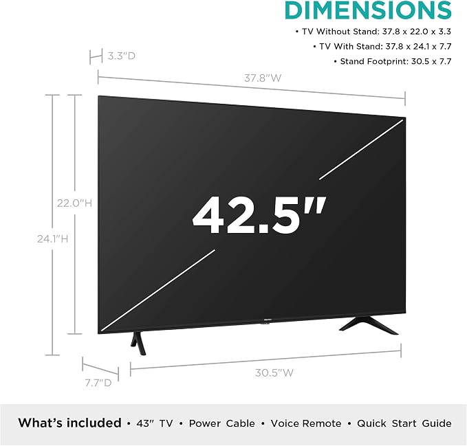 Hisense 43-Inch Class R6090G Roku 4K UHD Smart TV with Alexa Compatibility (43R6090G, 2020 Model) - Image 3