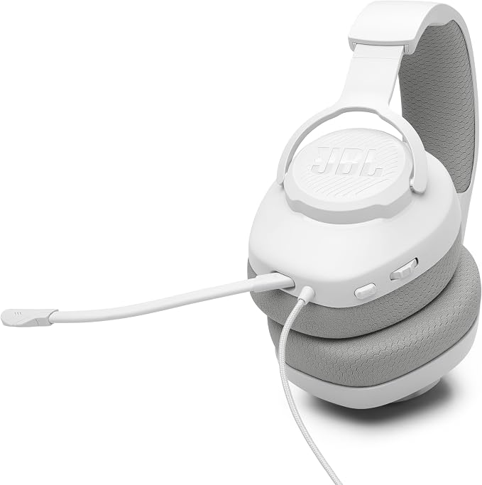 JBL Quantum 100M2 Wired Gaming Headset, Detachable Mic - White | Memory Foam Ear Cushions And 3.5 Mm Jack Work With PC, PlayStation, Xbox, Nintendo Switch For Immersive PC Gaming Sessions - Image 11