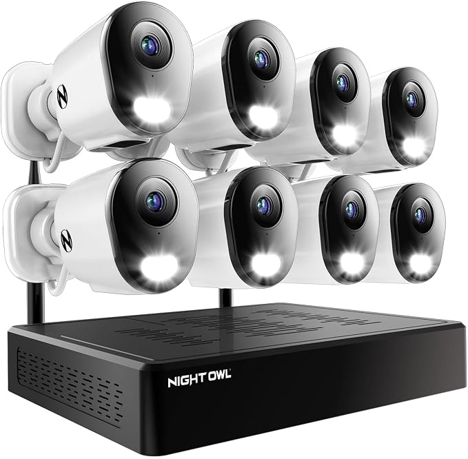 Night Owl 10 Channel Bluetooth Video Home Security Camera System by NightOwl