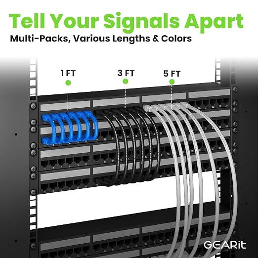 GEARit Cat6A Ethernet Cable 10Gbps Snagless Long Shielded SSTP, SFTP Shielded - Image 6