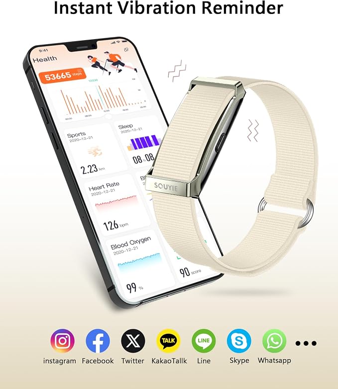 Smart Bracelet for Women Men, Health Activity Fitness Trackers, 24H Sleep - Image 6