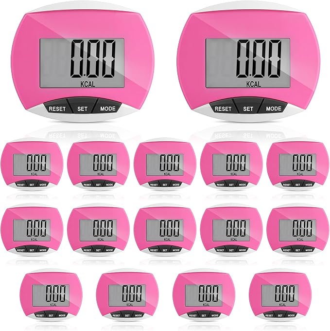 Weewooday Pedometer for Walking Steps and Miles Simple Pedometer Clip on by Weewooday