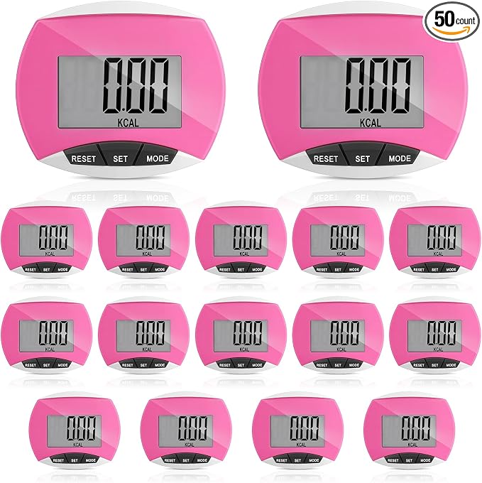 Weewooday Pedometer for Walking Steps and Miles Simple Pedometer Clip on by Weewooday