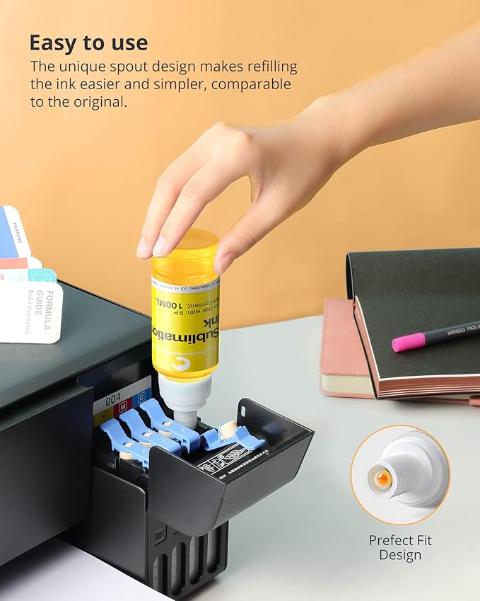 Hiipoo Sublimation Ink Refilled Bottles Work - Image 5