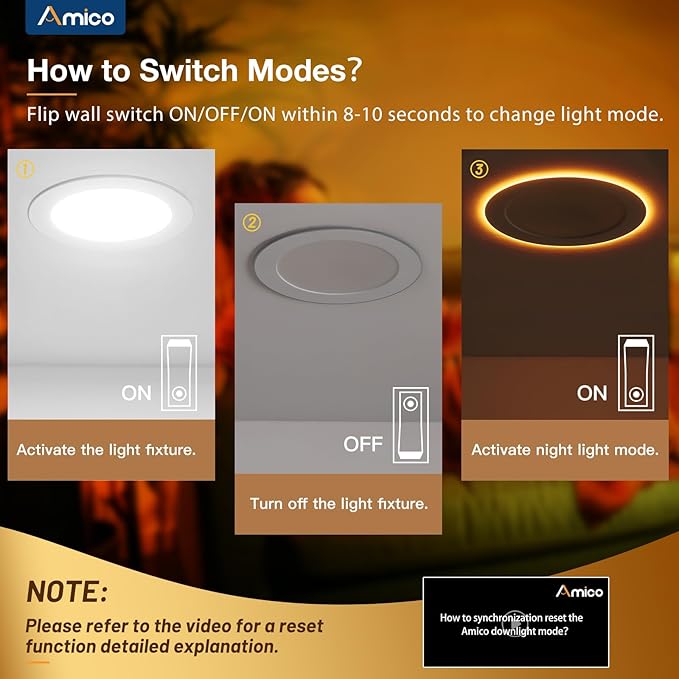 Amico 12 Pack 4 Inch 5CCT LED Recessed Ceiling Light - Image 3